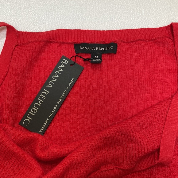 Banana Republic Top Size M Red - Picture 2 of 5